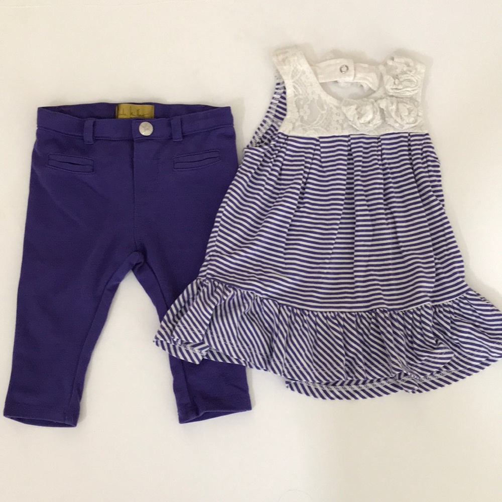 Cute Purple and White Outfit
